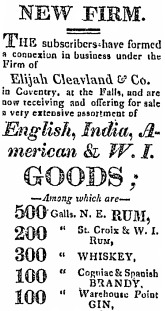 Cleveland & Co. ad for liquor